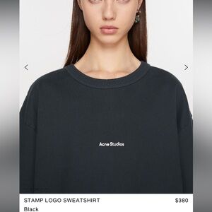 ACNE STUDIOS | Stamp Logo Sweatshirt